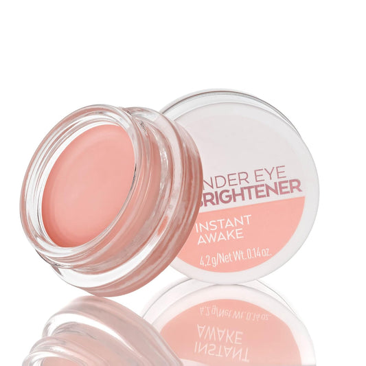 | under Eye Brightener | Conceal & Brighten Dark Circles | with Hyaluronic Acid & Shea Butter | Vegan, Cruelty Free & Paraben Free (010 | Light Rose)