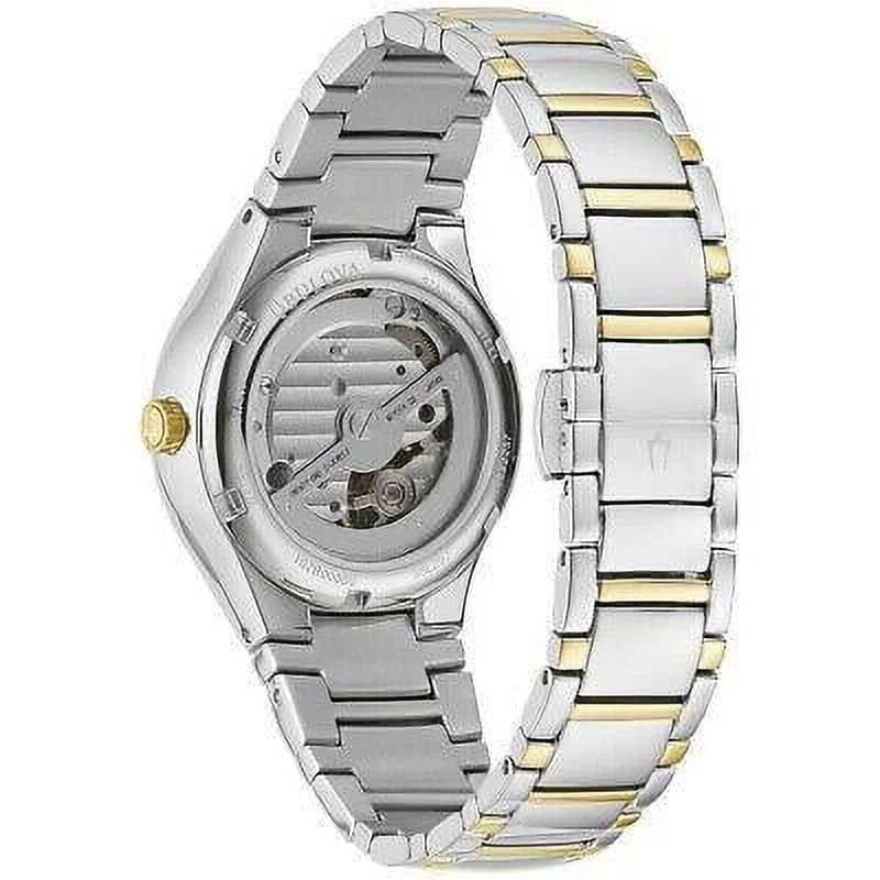 Elegant Women's Two-Tone Automatic Stainless Steel Watch - Model 98L297